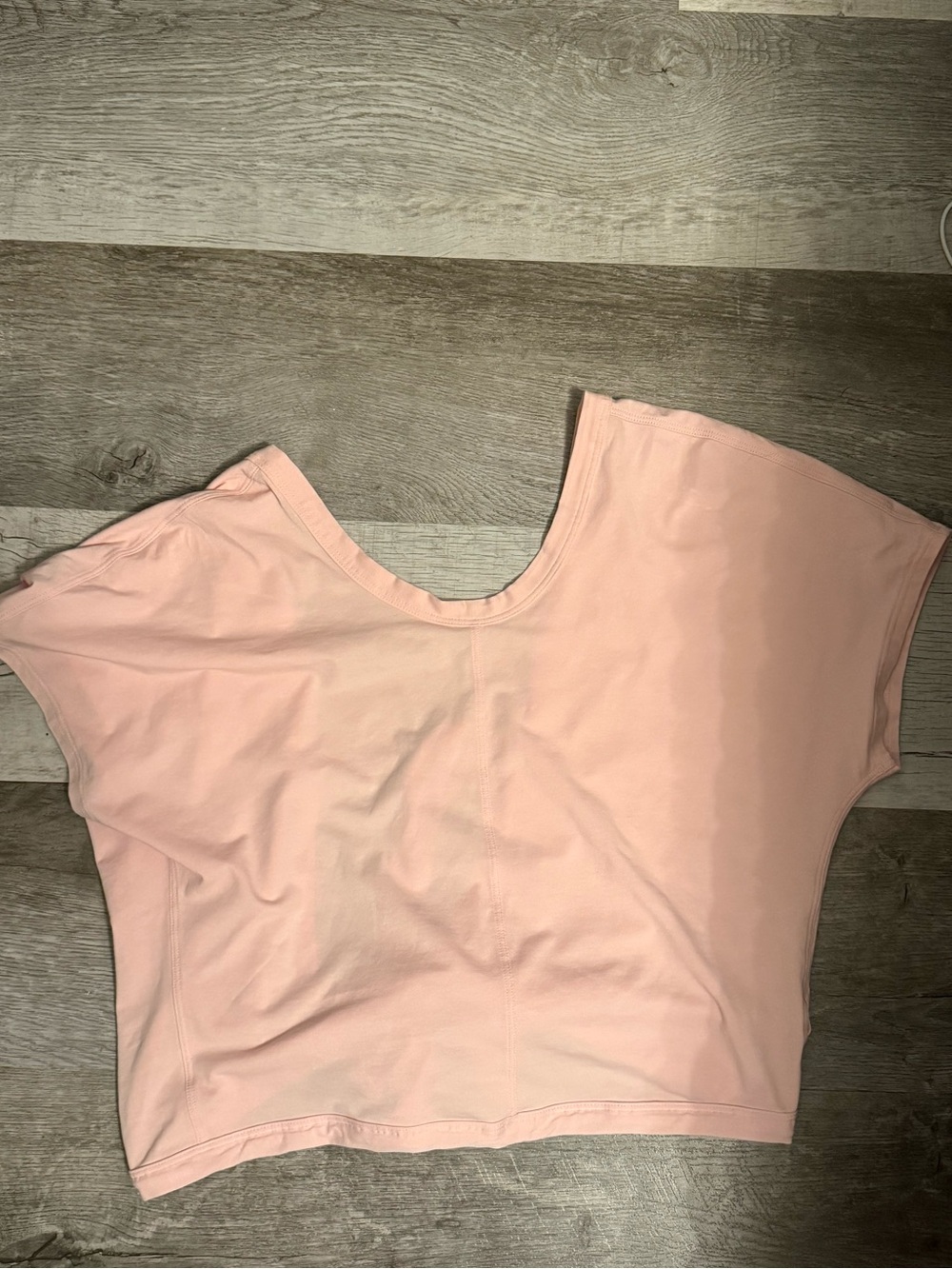 Women's lululemon Pink Scoop Neck Boxy Top with open back